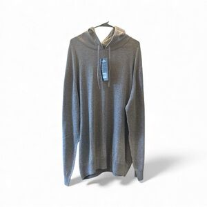 Charles River‎ Mystic Sweater Hoodie 3XL heather gray soft knit lightweight xmas